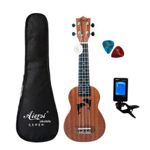 Load image into Gallery viewer, Aiersi brand 21 inch ukelele mahogany Soprano ukulele musical instrument hawaii guitar
